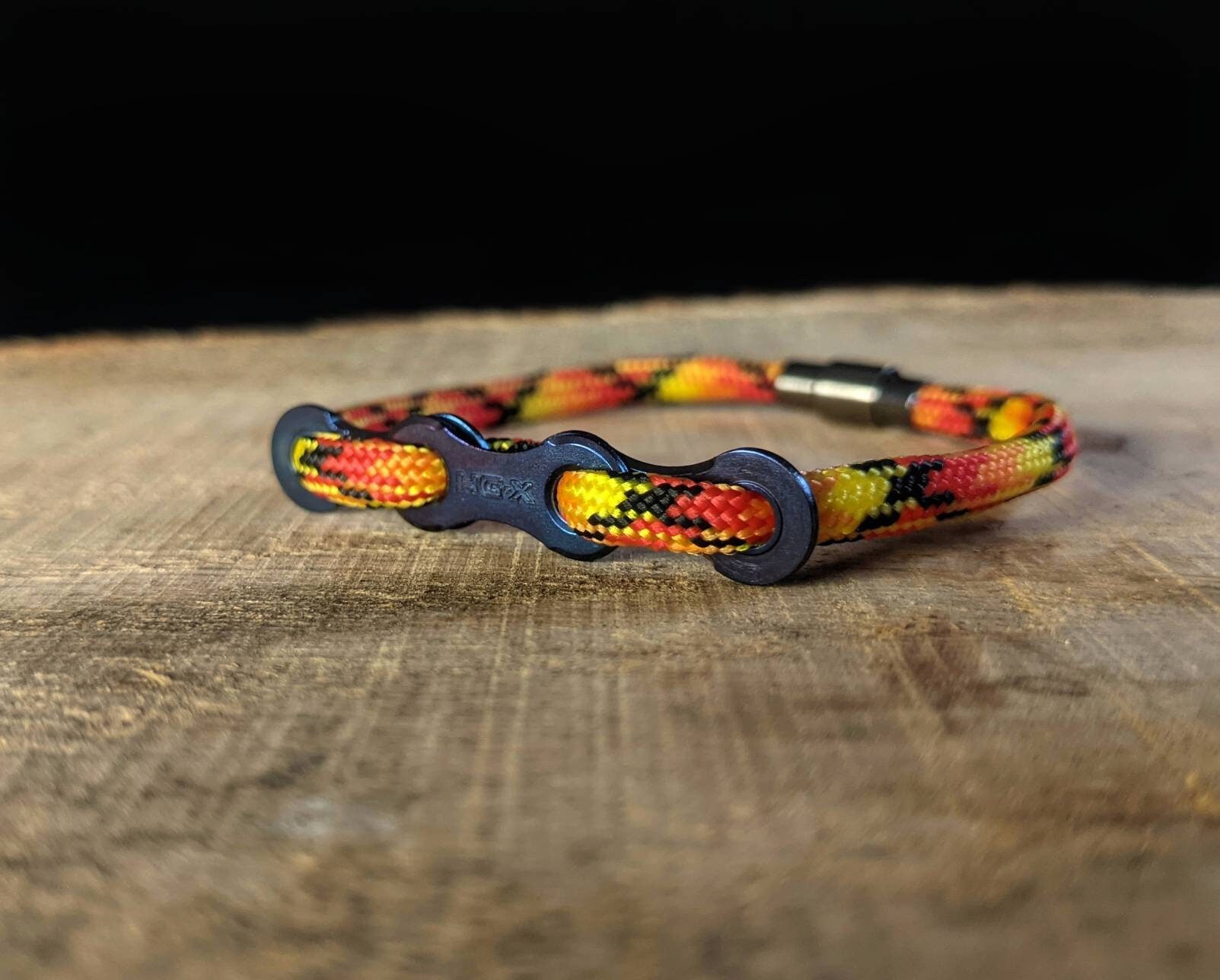 Paracord Bracelet Bicycle Chain Link Bracelet Chain Gang Bracelet Standard  — Zach Gallardo