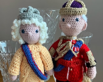 King Charles & Queen Consort digital Crochet Pattern