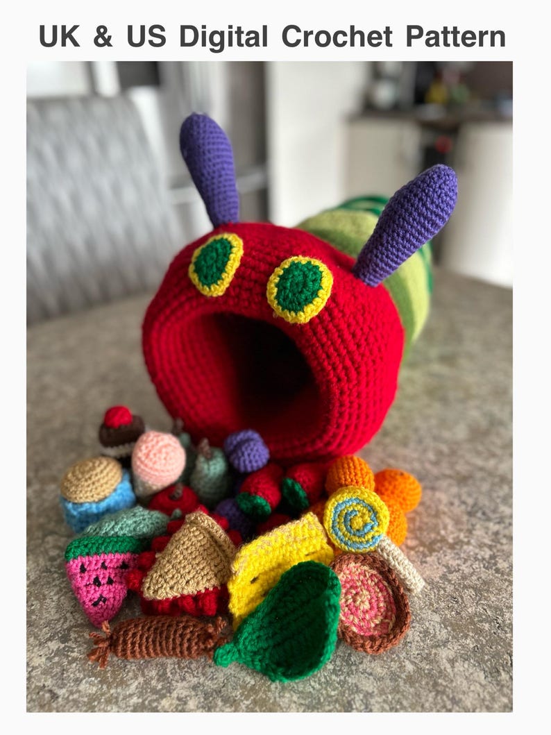 The Hungry Caterpillar Digital Crochet Pattern