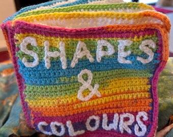 Shapes & Colours Quiet Book digital Crochet Pattern