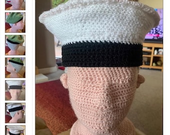 4 Armed forces Hats Crochet Pattern