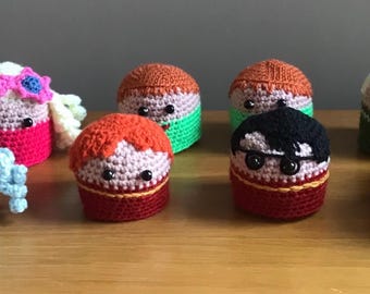 Harry Potter Students Crochet Pattern for chocolate orange covers