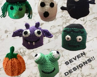 7 Halloween Chocolate Orange Cover Crochet Pattern