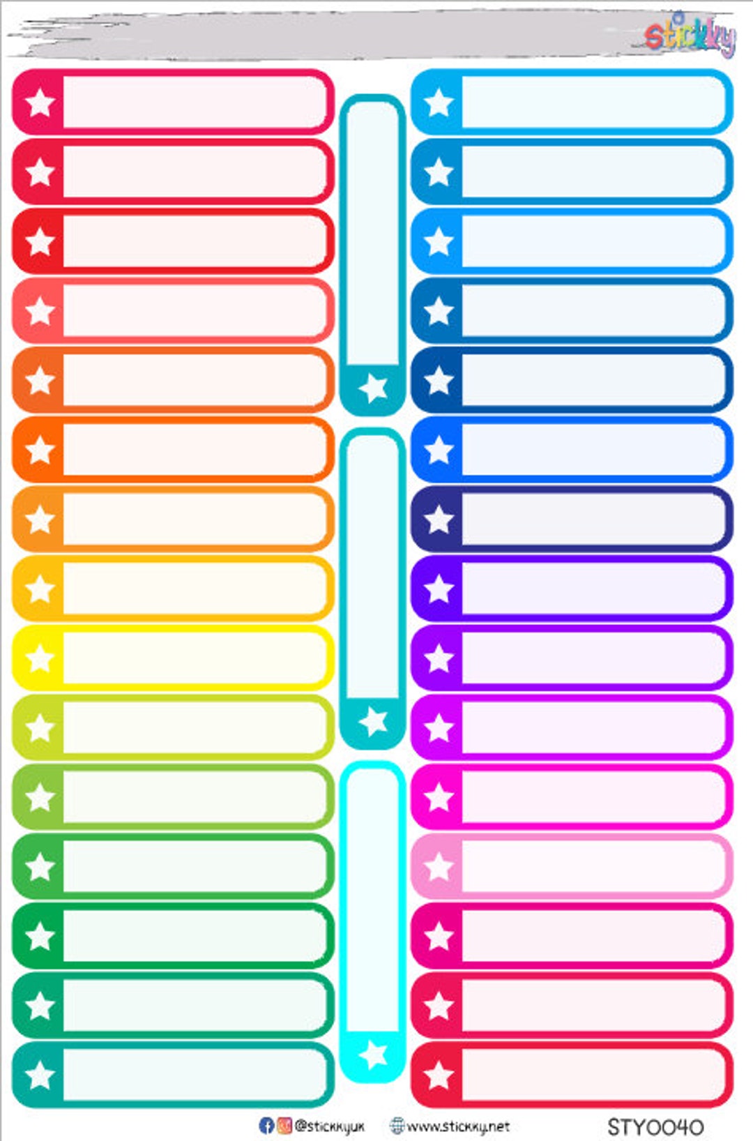 Weekly Vertical Layout Appointment Boxes.- - Etsy