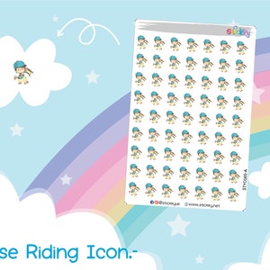 Horse Riding Stickers Sheet.-
