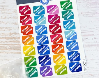 Payday Flag Stickers Sheet