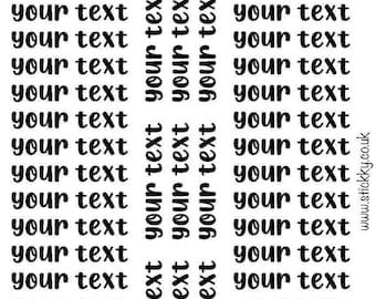 Stickers d'agenda fonctionnels CUSTOM Words - Mini scripts 7.-