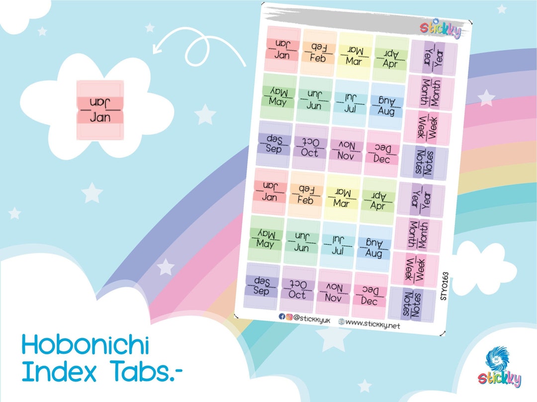 Cute Hobonichi Index Tabs. Etsy
