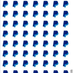 Arkusz naklejek z logo PayPal. zdjęcie 2