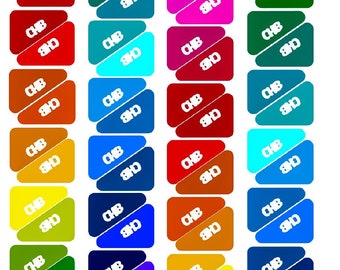 UK Benefit Flag Stickers Sheet