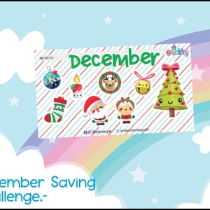Cute December Savings Challenge