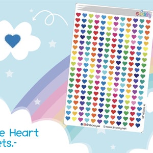 Little Heart Bullets Planner Stickers Sheet.-