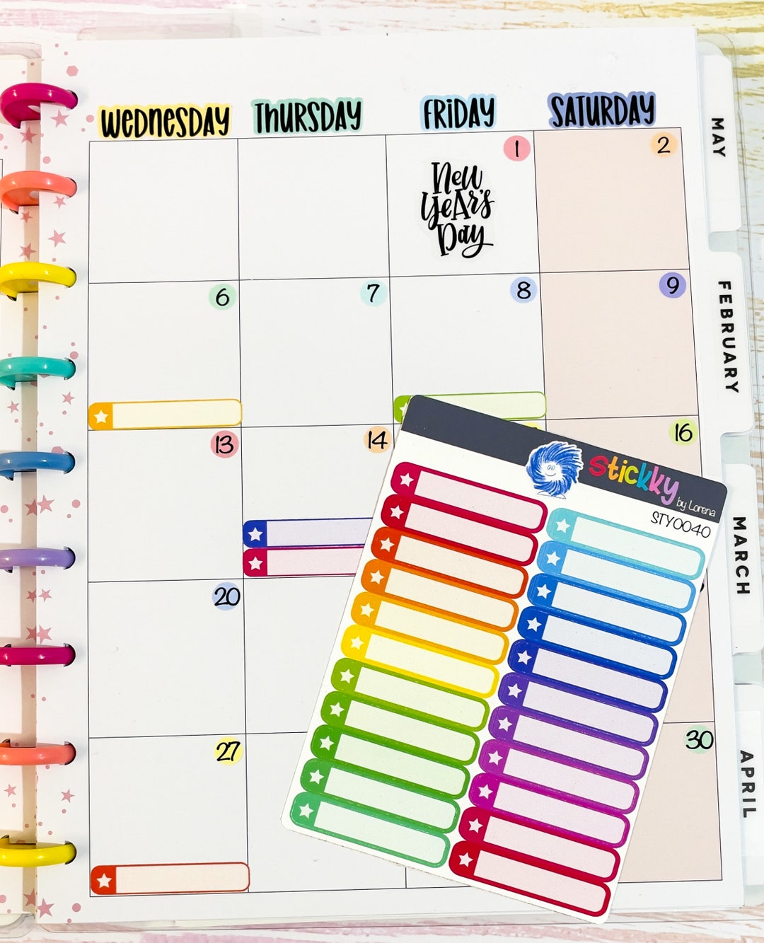 Monthly Layout Appointment Boxes.- - Etsy