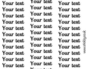 Stickers d'agenda fonctionnels CUSTOM Words - Mini scripts 6.-
