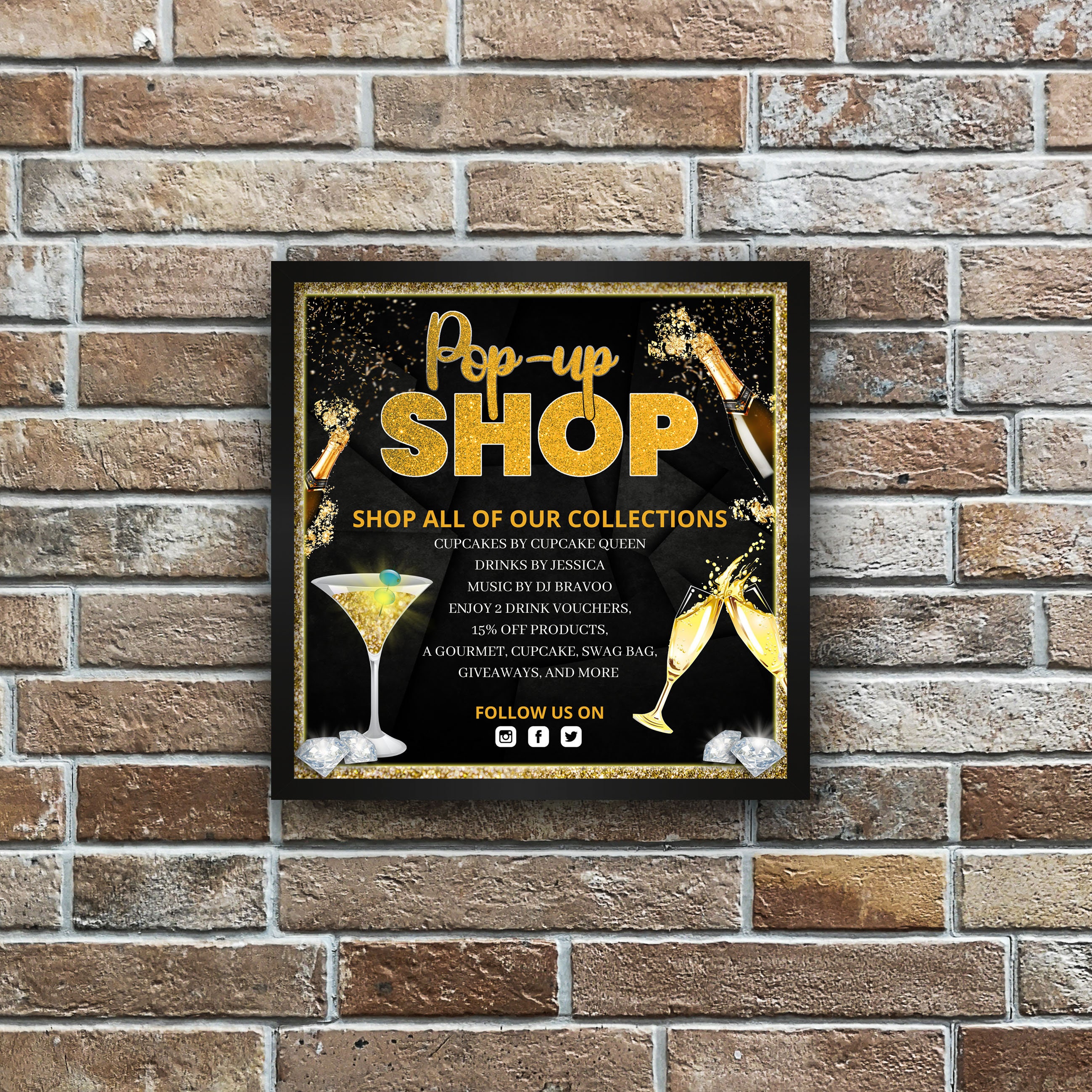 Pop Up Shop Flyer Template