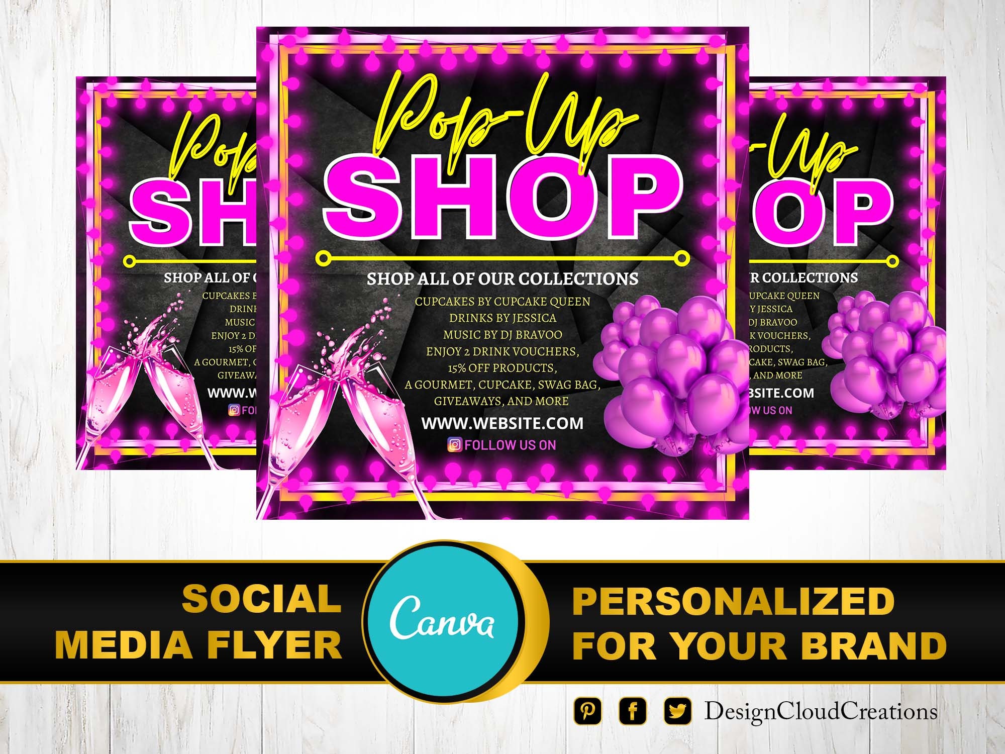 Pop Up Shop Flyer Template