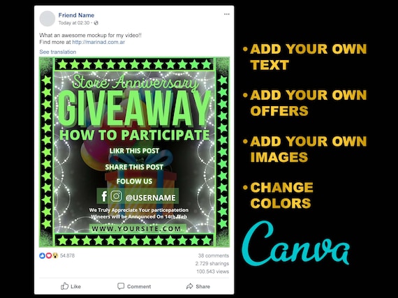 D.I.Y Canva Giveaway Flyer Template 2021 GIVEAWAY FLYER TEMPLATE Editable Canva Social Media Flyer Template For Giveaways. D.I.Y Canva Giveaway Flyer Template 2021 GIVEAWAY FLYER TEMPLATE Editable Canva Social Media Flyer Template For Giveaways.