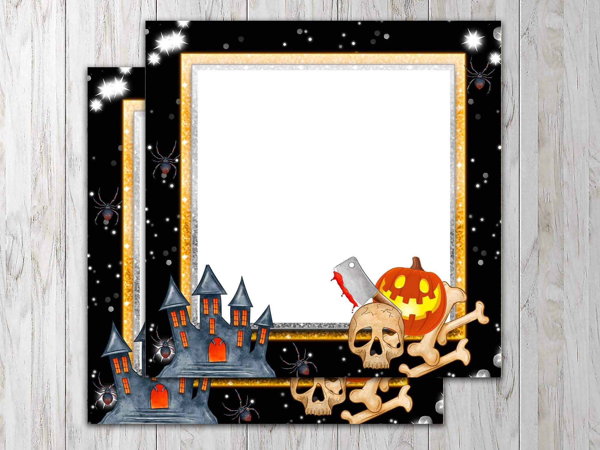 Blank Halloween Flyer Template D I Y Canva Blank Halloween Etsy