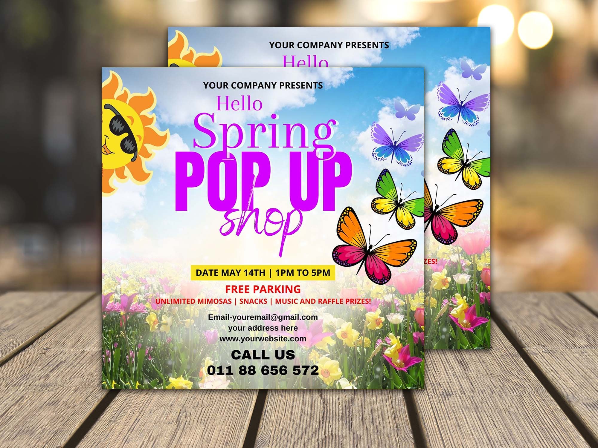 Pop Up Shop Flyer Template