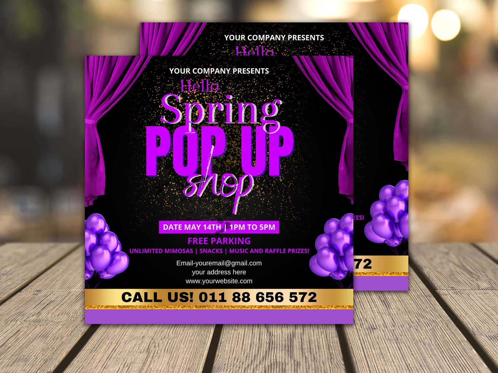 Pop Up Shop Flyer Template