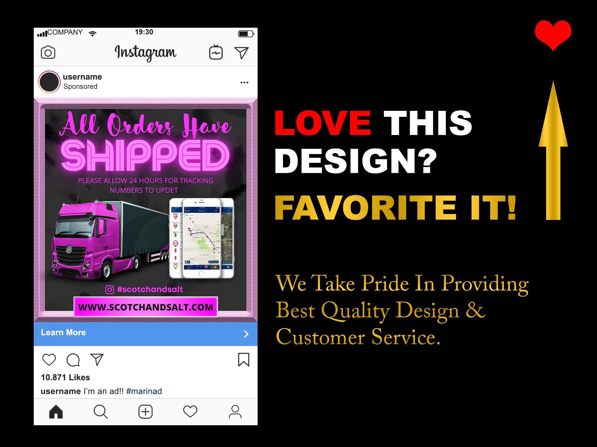 ORDER SHIPPED FLYER D.I.Y Canva Orders Have Shipped Flyer | Etsy
