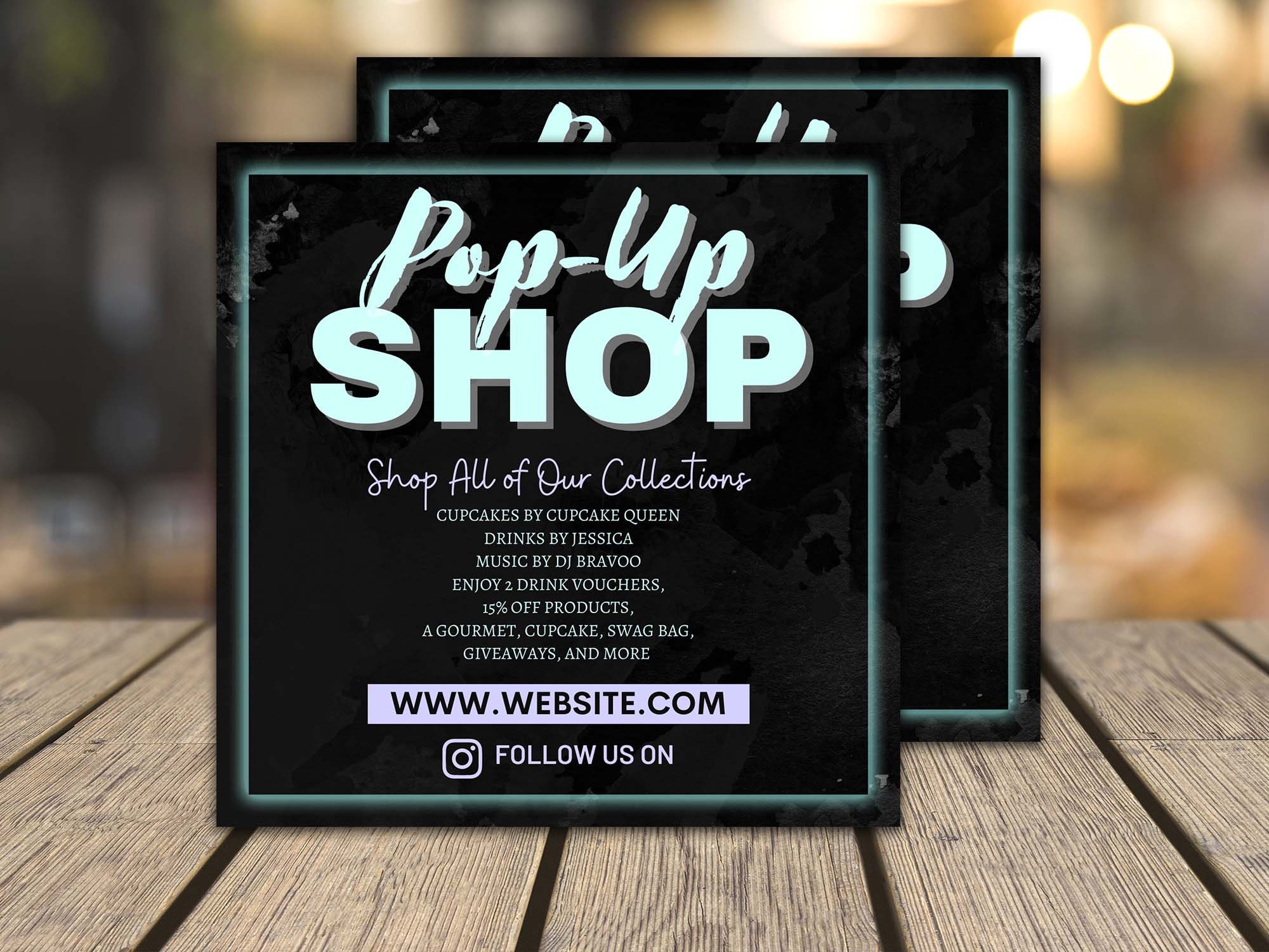 Pop Up Shop Flyer Template