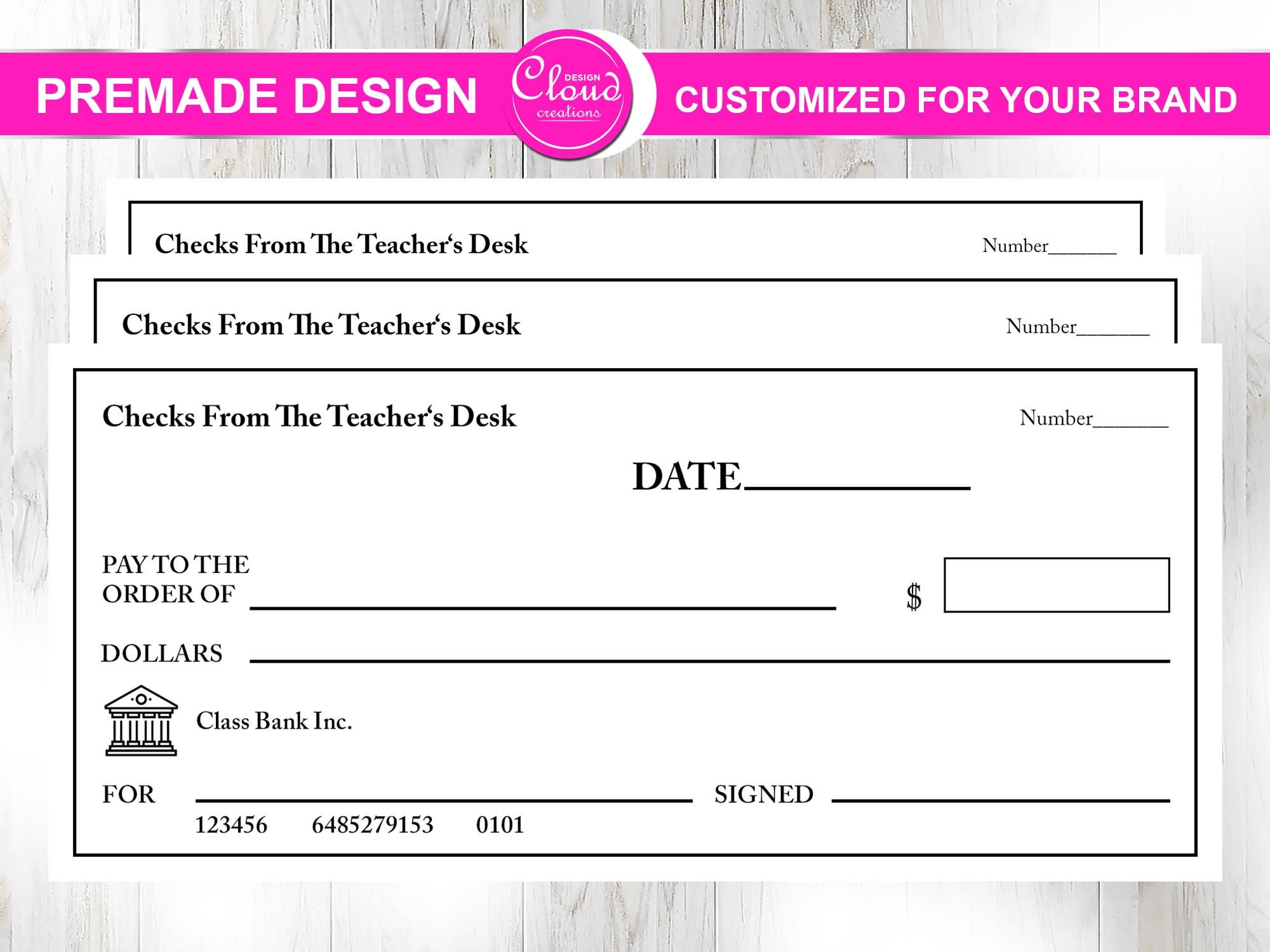 Blank Check Template For Students Blank Check Template For Students