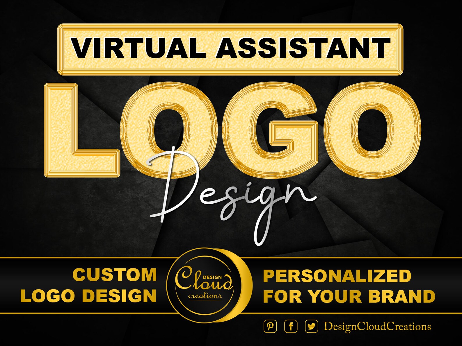 VIRTUAL ASSISTANT LOGO Design Custom Logo Design Service for Etsy