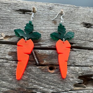 1 pair of earrings bunny lollipop carrot light good mood carrot Easter image 4