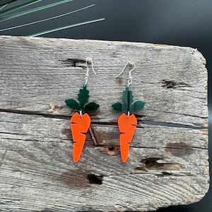 1 pair of earrings bunny lollipop carrot light good mood carrot Easter image 5