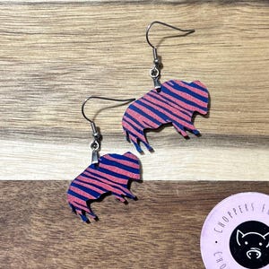 Buffalo Football Collection Acrylic Earrings - Lead and Nickel Free - Handmade