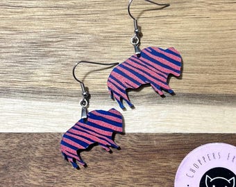Buffalo Football Collection Acrylic Earrings - Lead and Nickel Free - Handmade