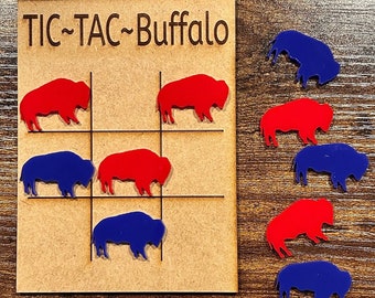 Tic Tac Buffalo - Choice of Football, Lacrosse,  and Hockey Theme - Game Activity