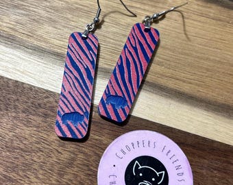 Buffalo Football Collection Acrylic Earrings - Buffalo Bar - Lead and Nickel Free - Handmade