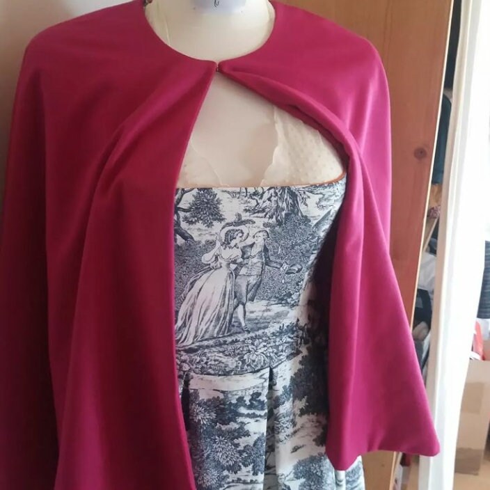 Short Loden Cape - Paper Sewing Pattern - Etsy