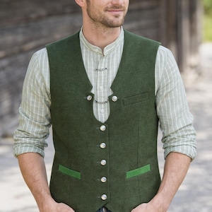 Trachten Vest Sewing Pattern | Bavarian Men's Vest, Size 56 (PDF)