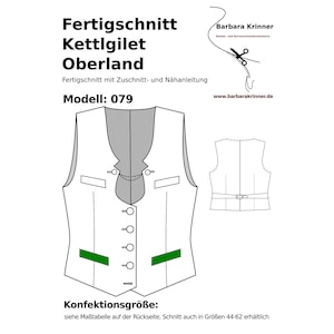 Bavarian style men&#39;s vest 079
