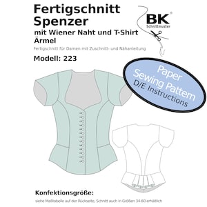 Papier Schnittmuster Dirndl Mieder