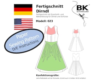 Patron de couture en papier Dirndl