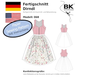 Patrón de costura para dirndl 068