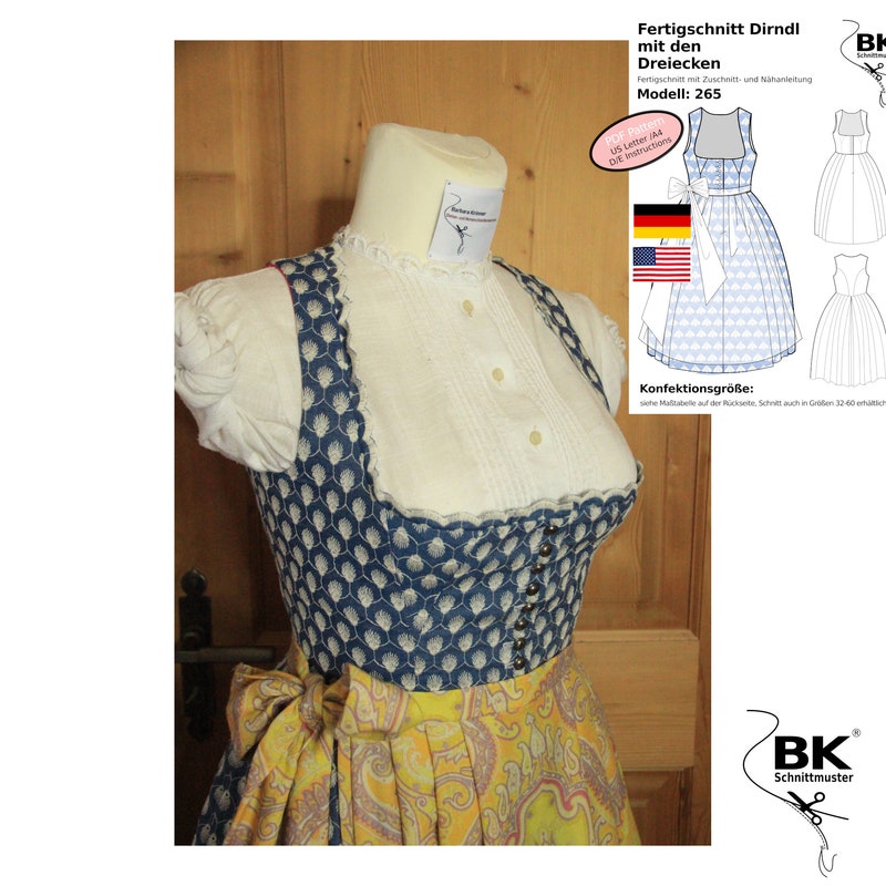 Dirndl Pattern - Etsy