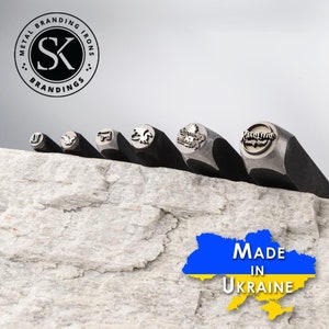 Timbre de Logo personnalisé pour poterie timbre en métal personnalisé outil d'estampage de poterie poinçons poinçonnés matrices de fer timbre en métal gaufrage