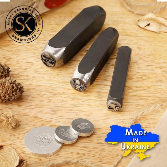 Custom Logo Stamp for Blacksmithing Custom Metal Stamp Blacksmithing Stamping Tool Punch Stamps Punched Dies Iron Stamp Metal Embossing