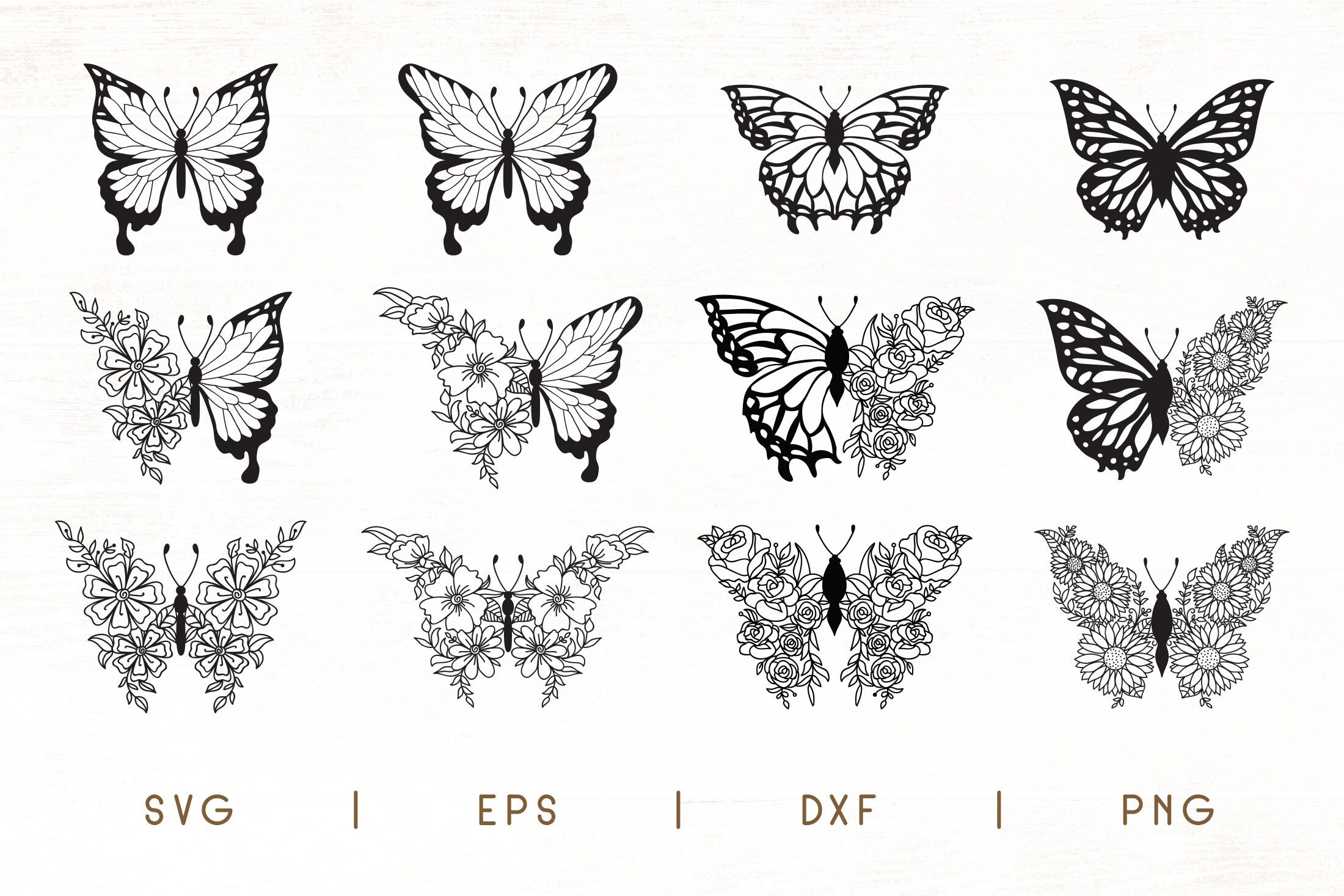 Free Free 177 Flower Butterfly Svg Free SVG PNG EPS DXF File