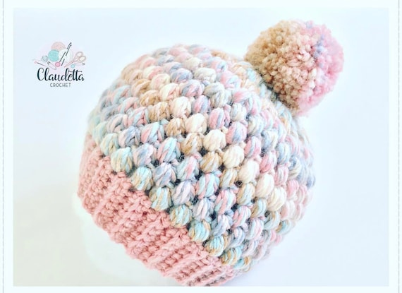 Punto Puff Gorro De Bebe Paso A Paso Punto Puff Gorrito Bebe