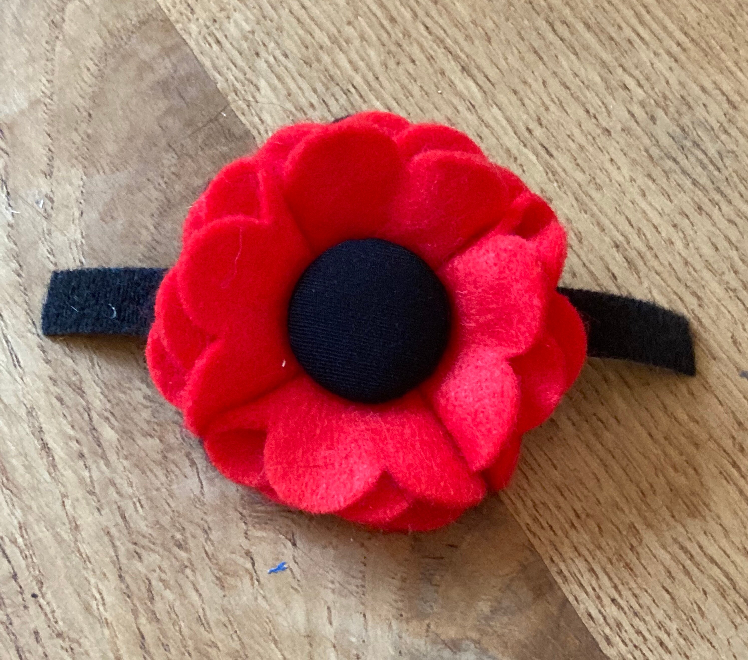 Poppy Dog Collar Flower | Etsy