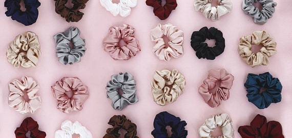 Kleine Satin Scrunchies Frauen Mädchen Elegant Silky Gesch Haargummis K5B9 Kleine Satin Scrunchies Frauen Mädchen Elegant Silky Gesch Haargummis K5B9