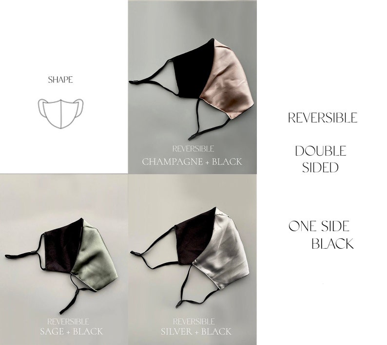 Same Day Dispatch MADE IN UK Silk Face Mask Silk Satin Etsy