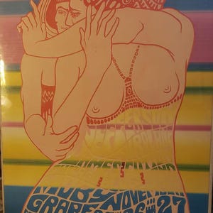 Wes Wilson signed Fillmore West poster