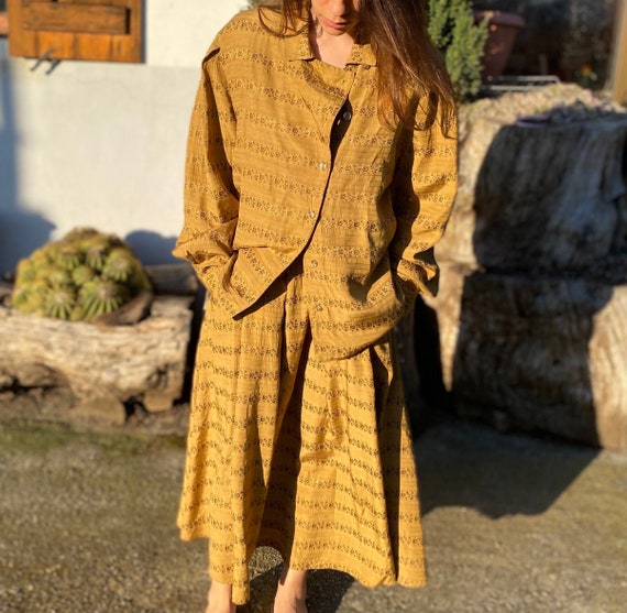 Boho chic 1990’s skirt suit